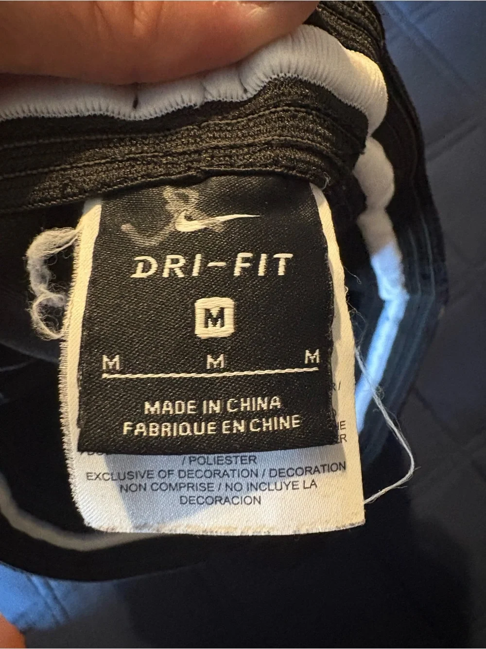 Nike Cropped Black Athletic with White Swoosh